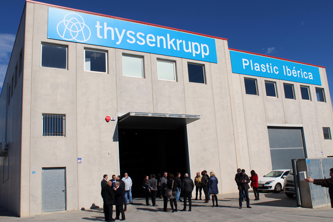 thyssenkrupp Plastic Ibrica inaugura unas nuevas instalaciones
