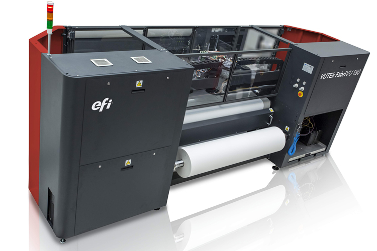EFI sube el listn con su nueva impresora de rtulos textiles VUTEk FabriVU con sublimacin integrada