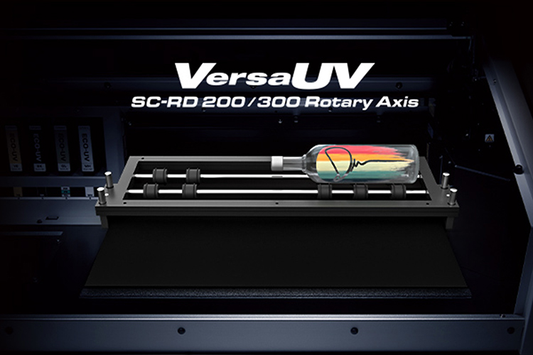 Roland lanza el eje rotatorio SC-RD para crear nuevas oportunidades con la impresin UV en 360