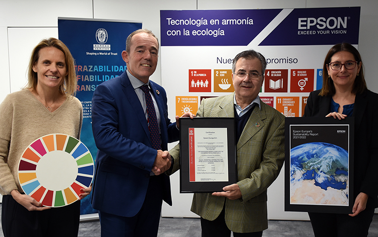Epson Europe, primera compaa tecnolgica en obtener una certificacin internacional por alinear su Sistema de Gestin de la RSC con los Objetivos de Desarrollo Sostenible de la ONU