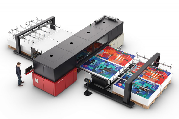 Agfa presentar la impresora de inyeccin de tinta Jeti Tauro H3300 UHS con barniz en C!Print Lyon 2023