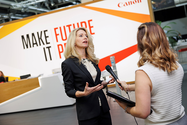 Canon presenta nuevas tecnologas de inyeccin de tinta en los Hunkeler Innovationdays 2023