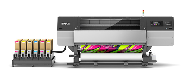 Epson presenta una nueva impresora industrial de sublimacin de tinta de 76 pulgadas con rollo Jumbo opcional