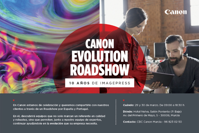 Canon inicia su Evolution Roadshow para celebrar los 10 años de la gama imagePRESS