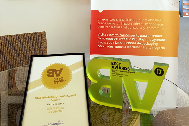 DS Smith galardonado con el máximo reconocimiento en la categoría de Packaging de los premios Best Awards 2017