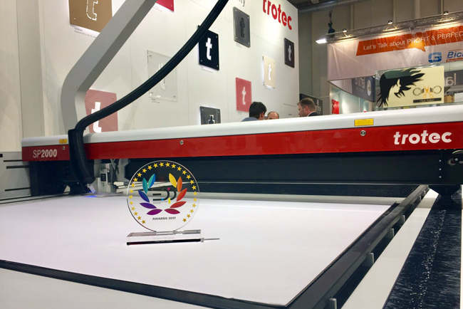 Trotec obtiene dos premios EDP en Fespa 2017
