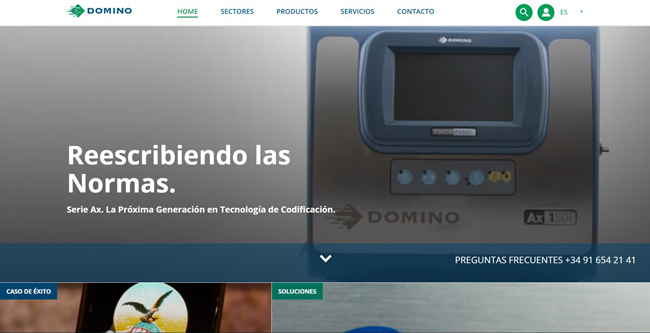 Domino presenta su nueva web