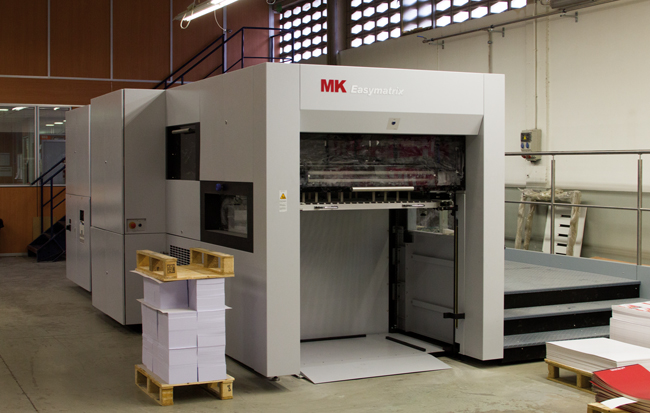 Anfigraf adquiere una nueva troqueladora MK Easymatrix 106