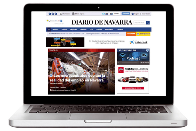 Diario de Navarra renueva su publicación interactiva de pago DN+ para Tablets gracias a la tecnología de Protecmedia