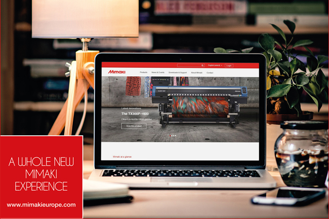 Mimaki lanza nueva web con especial atención a las aplicaciones