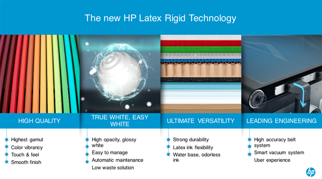 HP anuncia su nueva tecnología HP Latex para impresión rígida