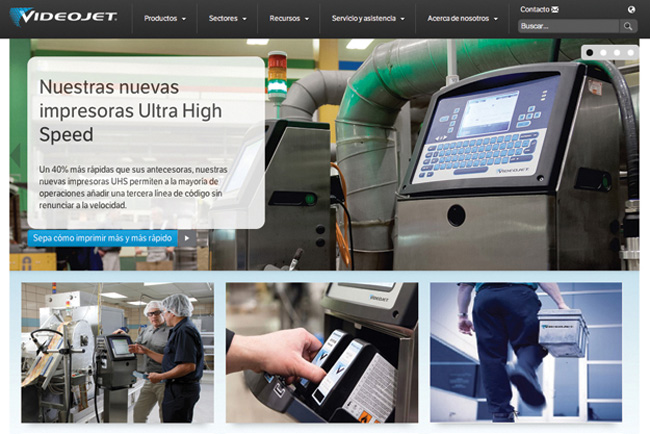 Videojet lanza un sitio web global repleto de informacin 