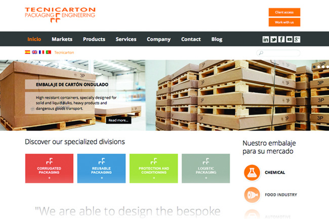 Tecnicarton presenta una nueva web ms sencilla y manejable para el usuario