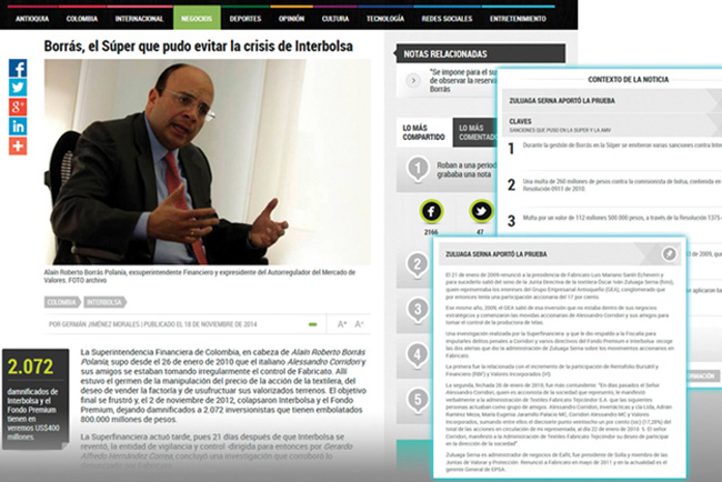 El Colombiano plasma en su Web su innovador concepto de periodismo digital