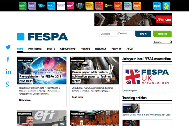FESPA launches global conference programme for 2015