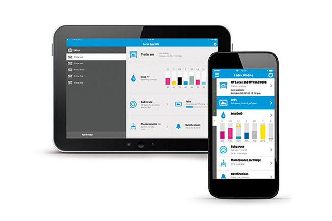 La aplicacin HP Latex Mobile, disponible en 12 idiomas