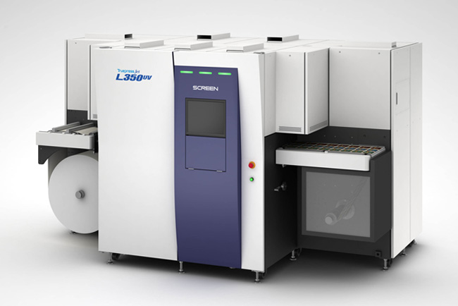 Screen Europe presenta la ltima impresora de etiquetas por inyeccin de tinta Truepress Jet L350UV en Labelexpo 2015