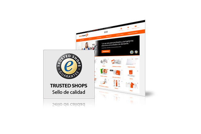 Certificado Trusted Shops para SAXOPRINT