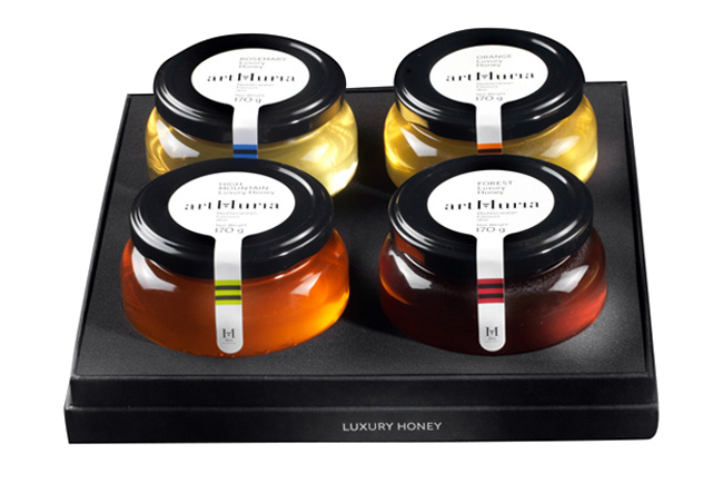 artMuria, miel y packaging de lujo
