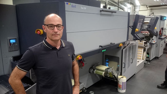 Adesa is first in Europe with Durst Tau 330 and inline LFS 330 laser finishing system