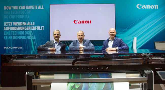 Los resultados de Canon en Fespa confirman que la impresora de gran formato Oc Colorado 1640 ha revolucionado el mercado