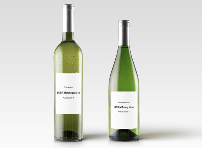 New HERMA self-adhesive material for wine labels
