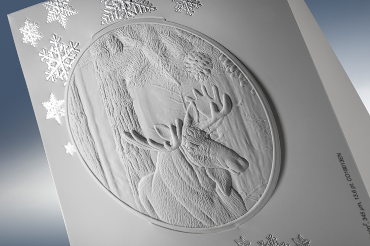 Iggesund crea un espectacular gofrado en su tarjeta navideña de este año