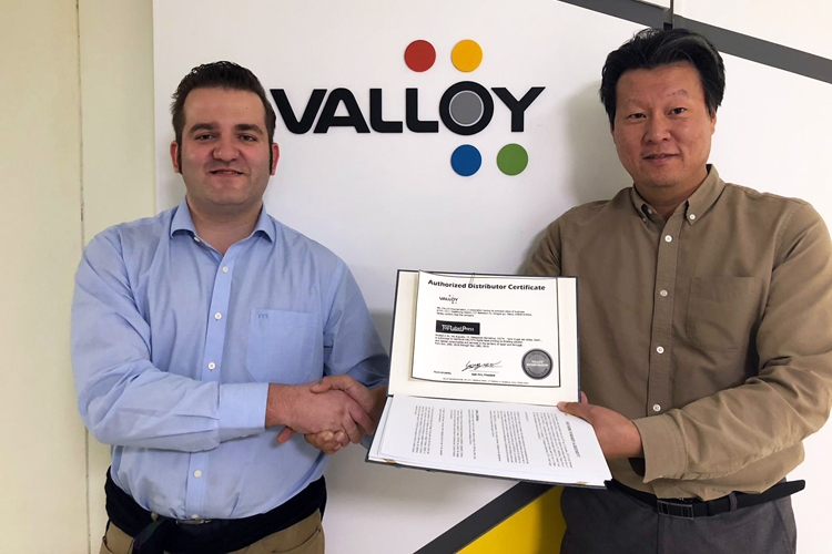 Top Label Press firma un acuerdo en exclusiva con Valloy inc para Espaa y Portugal