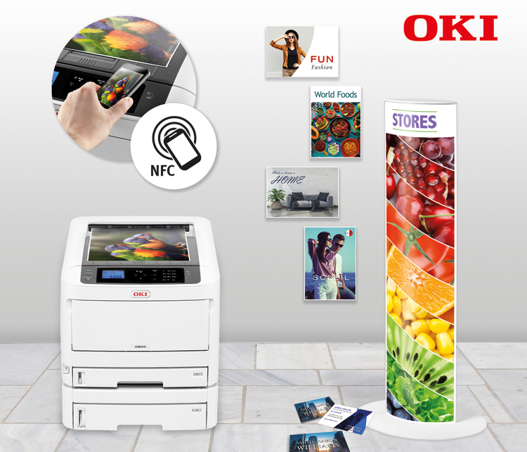 OKI lanza la nueva Serie C800 de impresoras de color A3 ultra-compactas