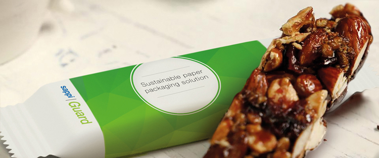Solucin de envasado sostenible de Sappi para el nuevo snack de Nestl