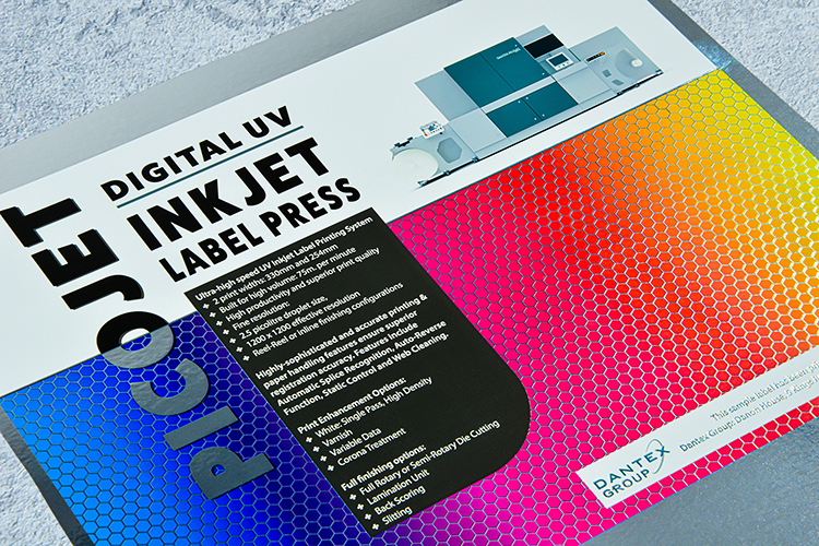 Dantex PicoJet UV Inkjet, tecnologa de Pinning LED entre color y color