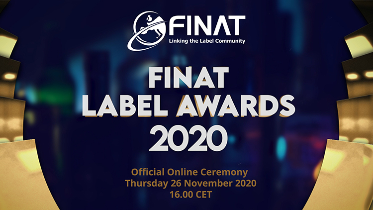 La ceremonia de los FINAT Label Awards 2020, se convierte en celebración virtual para reconocer la excelencia de la industria de la etiqueta