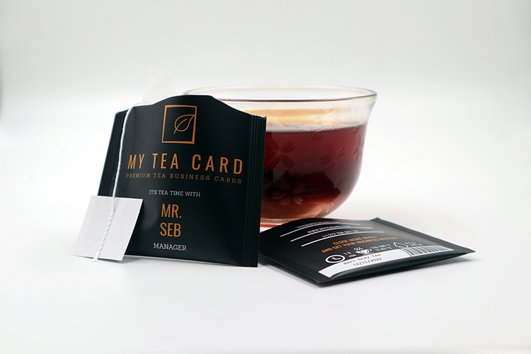 Tea Packaging Manufacturer SITI Uses HP Indigo Technology to Produce Tea Sachet Business Cards for My Tea Card