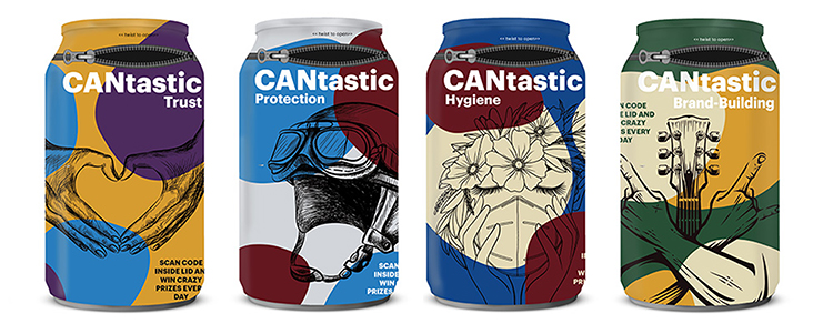 CCL Label presenta CANtastic, que combina una lata de aluminio y una funda retráctil para una experiencia de beber innovadora y segura