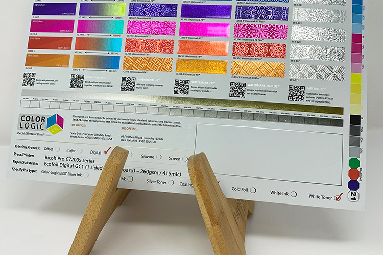 Color-Logic Certifies Ecofoil DigitalTM on Ricoh Pro 7200sx Series Presses