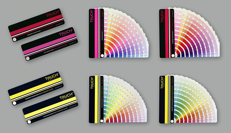 Las comunicaciones digitales disfrutan de una vibrante elevación de neón con las guías de color Unique Touch7 de Ricoh