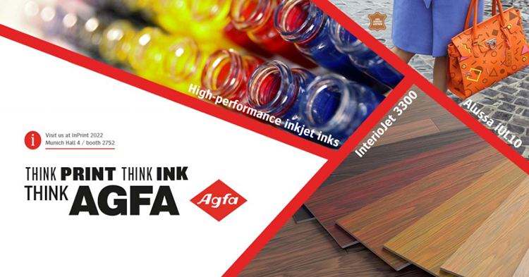 Agfa invita a los visitantes de InPrint 2022 a “pensar en inkjet” para una amplia gama de aplicaciones de impresión industrial
