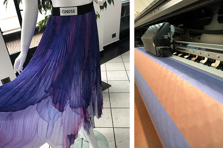 Omniapiega Sew Up Specialist Pleating Services with Mimaki Technology