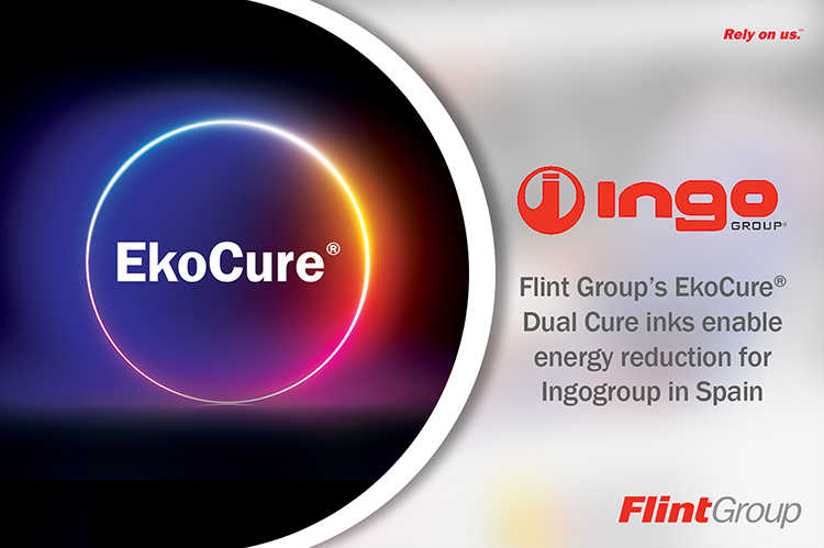 Las tintas EkoCure® Dual Cure de Flint Group permiten la reducción de energía en Ingogroup en España