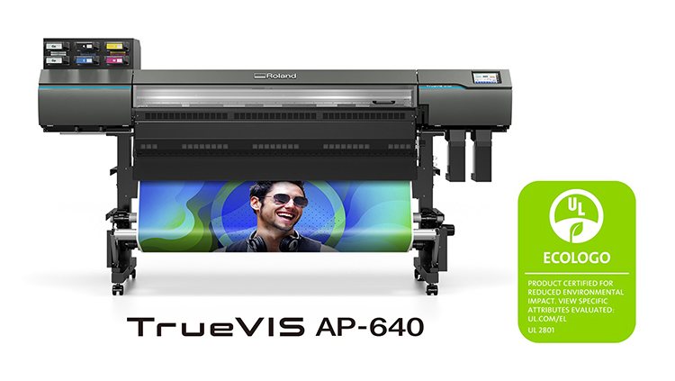La tinta de resina Roland DG para TrueVIS AP-640 obtiene la certificación ECOLOGO