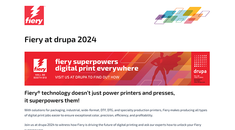 Fiery aporta superpoderes a la impresin digital con DFEs innovadores y soluciones de flujo de trabajo