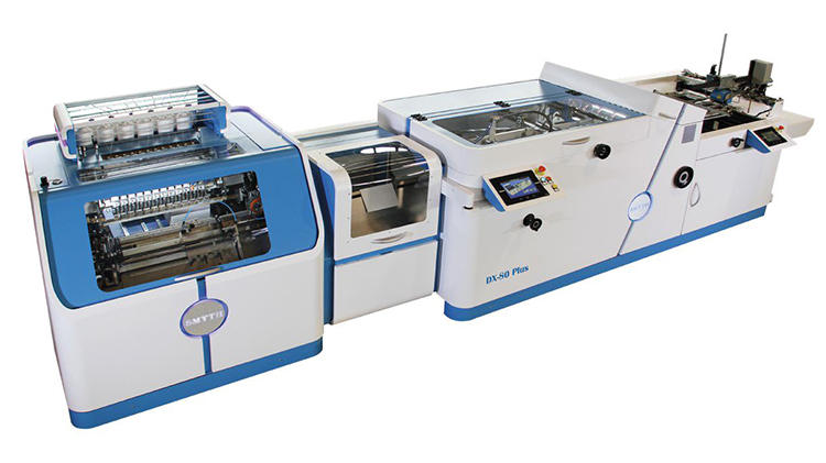 La nueva cosedora-plegadora DX-E destaca por su automatizacin y eficiencia en la produccin de libros