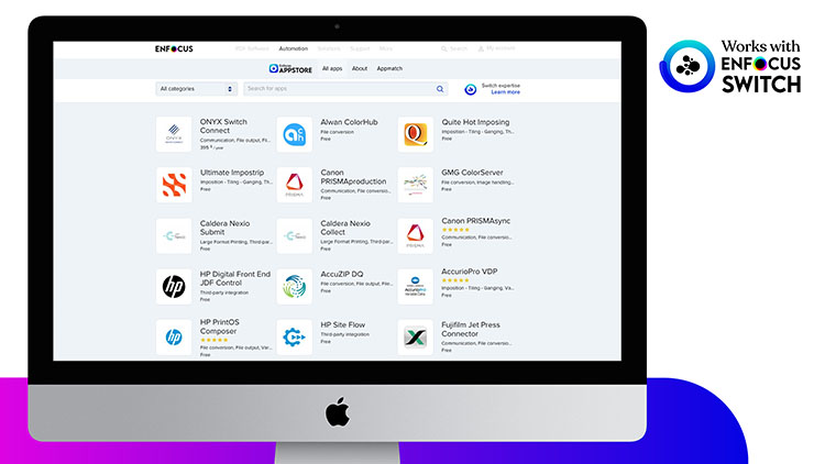 Enfocus lanza el programa Works with Switch para dotar a los impresores de una integracin de automatizacin optimizada