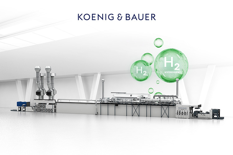 Koenig & Bauer presenta los primeros resultados positivos del proyecto de desarrollo orientado al futuro Hornos de secado calentados con hidrgeno