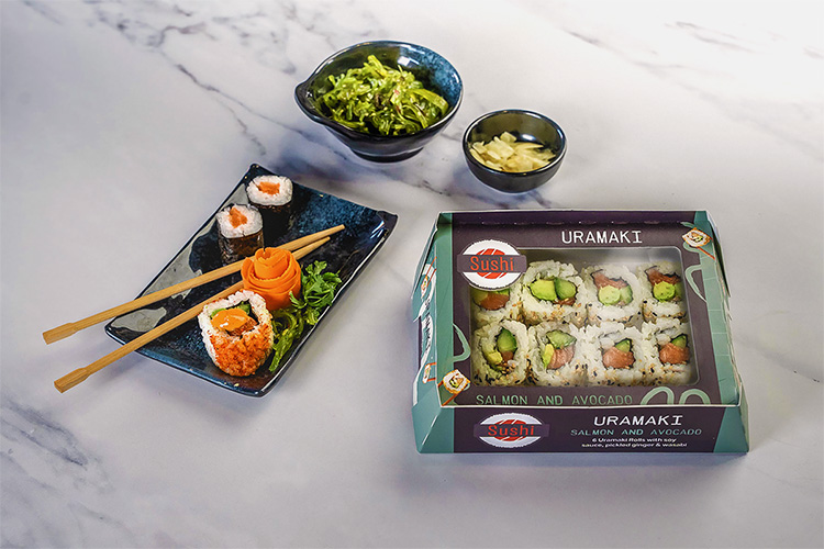 Graphic Packaging lanza una nueva gama de envases de cartón para sushi