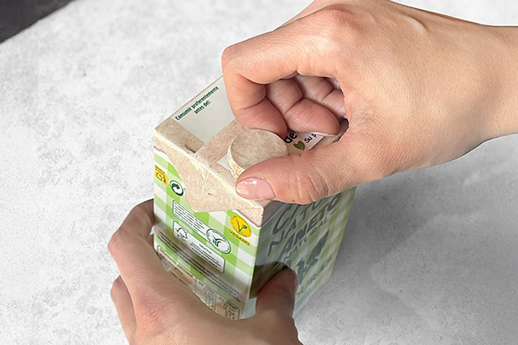 Tetra Pak prueba en el caldo de verduras de Aneto el primer tapn de papel de la industria