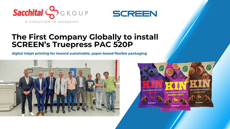 Sacchital apuesta por la impresin digital para liderar la transformacin del envase de papel con la primera Truepress PAC 520P deSCREEN en el mundo
