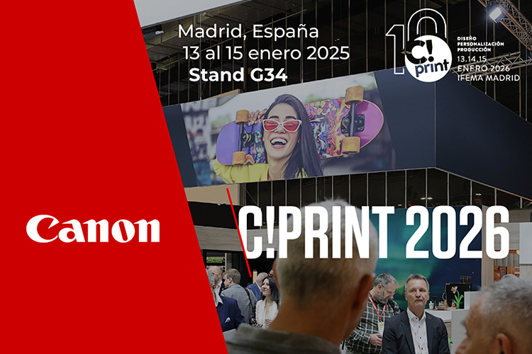 Canon llevará a C!Print Madrid 2026 “El poder de emocionar” de la impresión con una selección de equipos y ejemplos de aplicaciones reales
