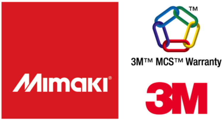 La impresora LED-UV insignia de Mimaki y sus tintas UV reciben la certificación del programa de garantía MCS™ de 3M™