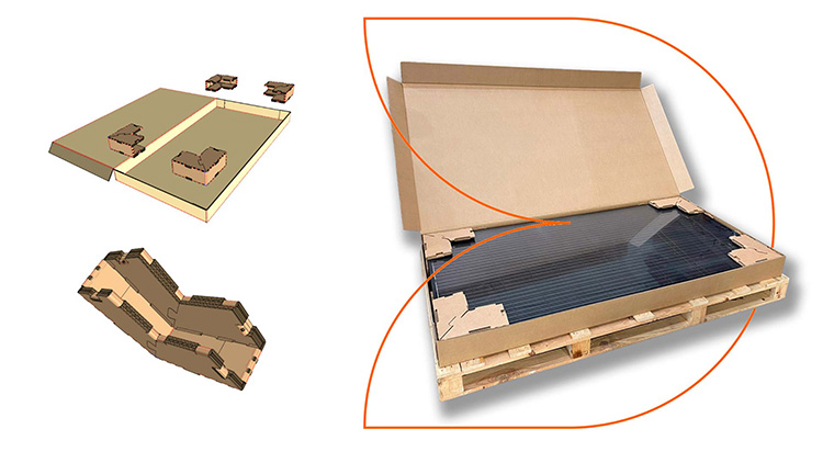 Embalaje sin pl�sticos para placas solares: la soluci�n de DS Smith Tecnicarton premiada en Liderpack 2025